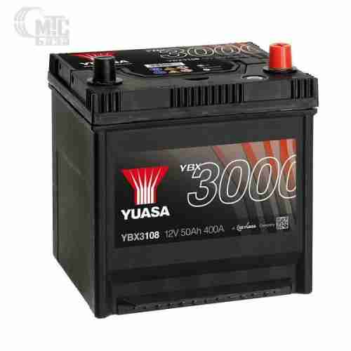 Аккумулятор  Yuasa SMF Battery Japan  [YBX3108] 6СТ-50 Ач R EN400 А 202x173x225 мм